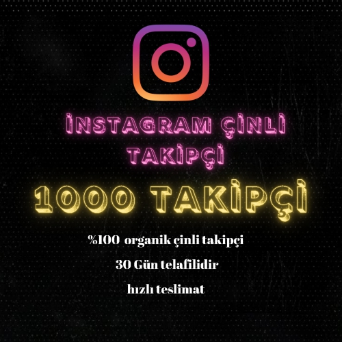  instagram çinli Takipçi